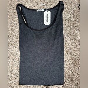 COOFANDY Men’s Sleeveless Tank Top Dark Gray Athletic NWT‎